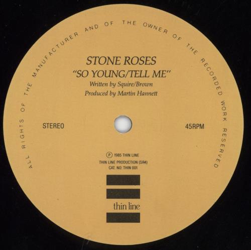 the Stone Roses So Long / Tell Me12インチ STONE ROSES: so young / tell me THIN LINE 12